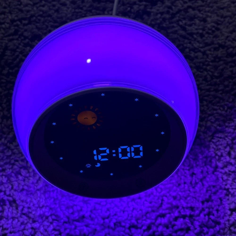 Sunrise Alarm Clock RGB Night Light Sound Machine Wake Up Lamp LED Color Changin